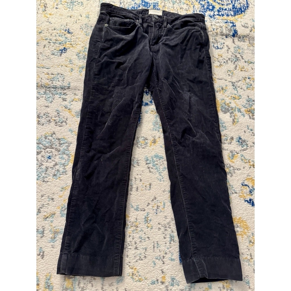 Frame L'Homme Slim Fit Corduroy Pants Men Sz 30 City Street Smart Casual Black
